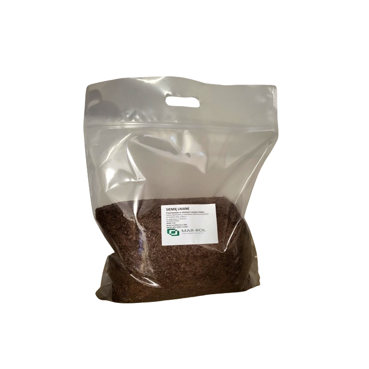 Siemię Lniane Paszowe-Ziarno (5 kg) - Wspomaganie Układu Pokarmowego