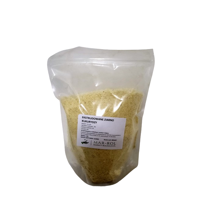 EKSTRUDOWANE ZIARNO KUKURYDZY 1 kg - Sklep Market-Rolniczy.pl