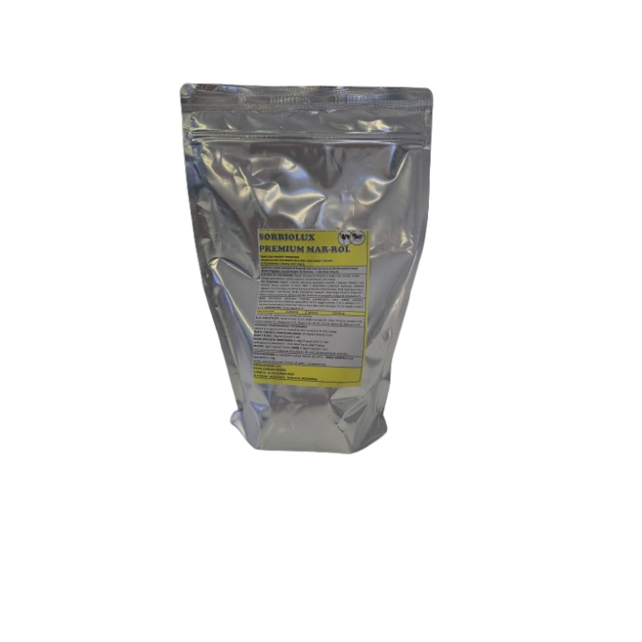 SORBIOLUX PREMIUM MAR‑ROL – skuteczny sorbent na biegunki i toksyny | bydło, konie, trzoda, drób 1 kg
